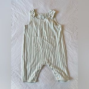 Pehr Striped Overalls Great Condition Size 6-12M
